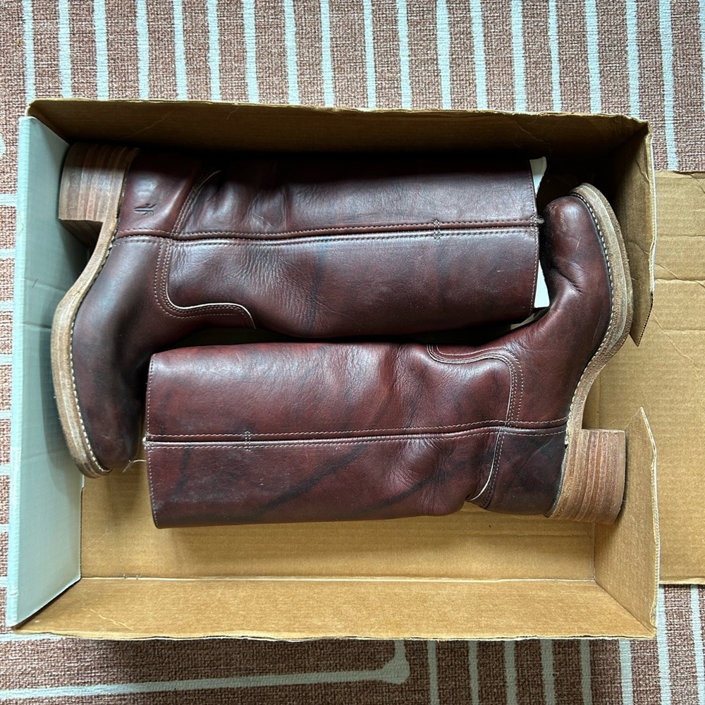 Vintage Frye Boots Black Cherry Size 8